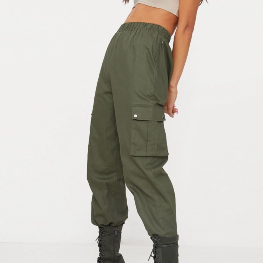 Khaki Cargo Trousers